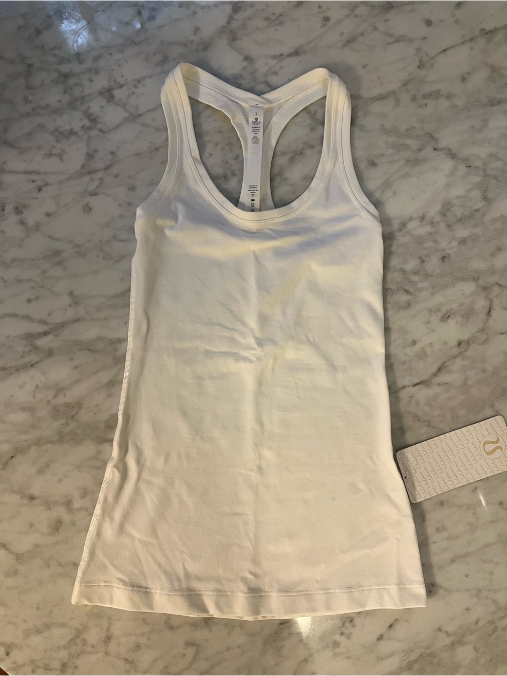 Lululemon cool racer back II size 2 white